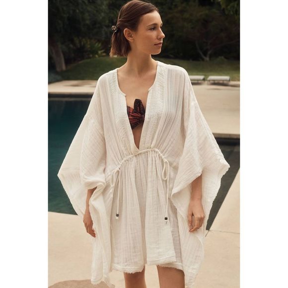 Anthropologie - Pintuck Tunic Cover-Up - Picture 1 of 9